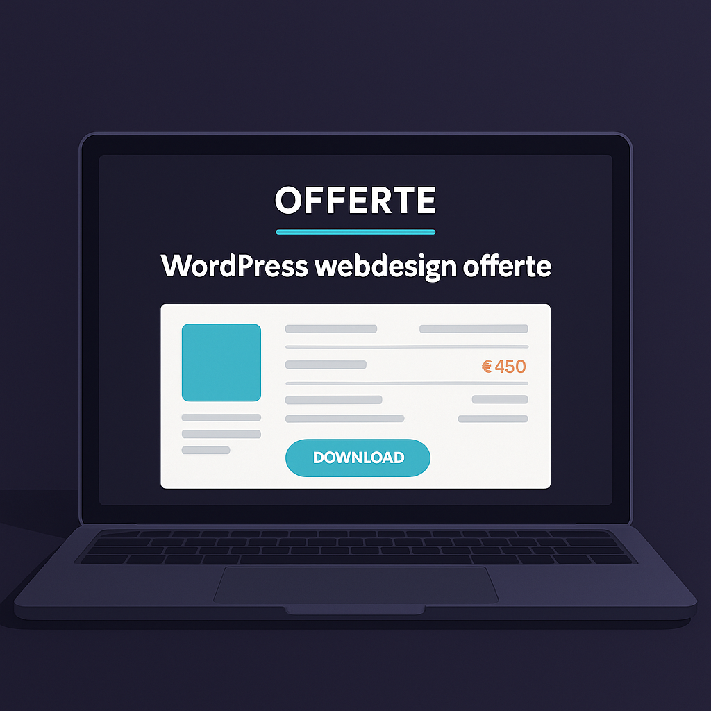 WordPress webdesign offerte voorbeeld van JoopDesign